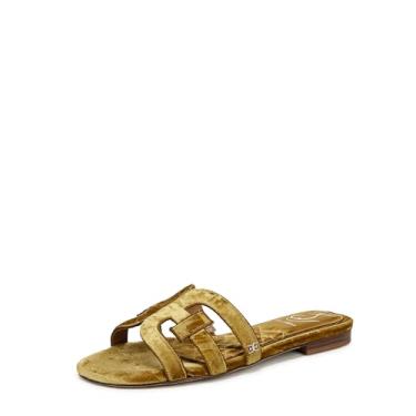 Imagem de Sam Edelman Sandália feminina Bay Slide, Veludo verde-limão verde, 35