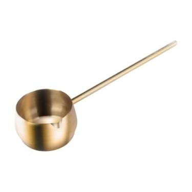 Imagem de predolo Mini panela pequena panela de óleo pequena frigideira de óleo quente para reaquecer derreter cozinhar, Ouro