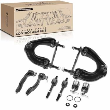 Imagem de A-Premium Conjunto Premium De 8, Braço Controle Superior Dianteiro, Junta Esférica Inferior, Ponteira Barra Direção Interna E Externa, Compatível Com Honda Civic 1988-1991, Crx 1988-1991