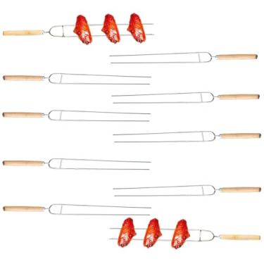 Imagem de Espetos de Churrasco,Espetos Reutilizáveis Para Churrasco Com De | Acessórios de Cozinha para Churrasco de Camarão, Carne de, Frango, Peixe, Vegetais, Porco