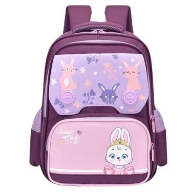 Imagem de Mochila infantil juvenil escolar menino e menina desenha com bolso esp