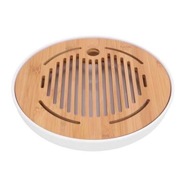 Imagem de Bandeja de chá chinês bandeja de chá de kung fu elegante moderno mini compacto coleta de água design portátil conveniente para madeira de plástico de escritório em casa 10