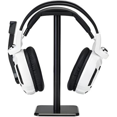 Imagem de Suporte universal de metal de alumínio para AirPods Max, HyperX Cloud II, Xbox One, Turtle Beach, Sennheiser, Sony, Bose, Beats PC Gaming Headset Display e fones de ouvido sem fio (preto)