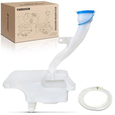 Imagem de A-Premium Conjunto de tanque de reservatório de lavadora de para-brisa compatível com Honda Accord 2003-2007 e Acura TL 2004-2008 - com bomba de lavadora e tampa e pescoço e mangueira de enchimento