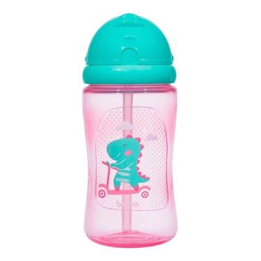 Imagem de Garrafa Infantil Dino Patinete Rosa 13774 Buba