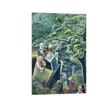 Imagem de Max Ernst Canvas Wall Art Pictures - Impressões de arte famosas com moldura de madeira - Impressão de reprodução em tela - Pintura de arte para decoração de casa - Sem título 12/50x75 cm 20x30