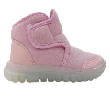 Imagem de Bota infantil via vip calce facil quente inverno vv1501, 26, ROSA BEBE