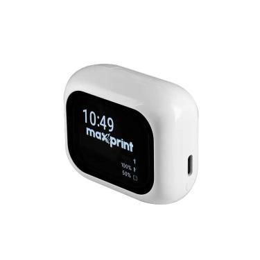 Imagem de Fone Bluetooth TWS FBT3002 Branco, com ANC e Display Touch, 65000009