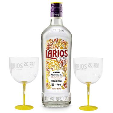 Imagem de Gin Larios autêntico 700ml + 2 Taças de Acrílico Personalizadas
