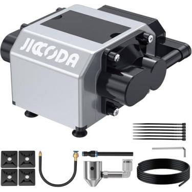 Imagem de JICCODA Assistência de ar para cortador e gravador a laser, saída de ar ajustável de 30L/min, acessórios de bomba de ar, bocal de ar para gravação CNC e máquina de corte a laser, adequado para 100%