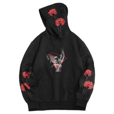 Imagem de Moletom Com Capuz Masculino Hoo Mens 3d Print Drawstring Hooded Sweatshirt Mens Plus Fleece College Student Sweatshirts Kangaroo Pocket Sweatshirts Para Personalidade, Cq-06, M