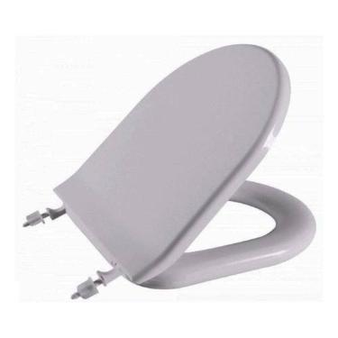 Imagem de Assento Almofadado Calypso Cinza Claro Tampa Vaso Incepa