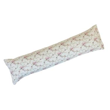 Imagem de Travesseiro Xuxão Infantil para Bebê Estampado- Unissex Menina e Menino – Para Berço, Cama e Viagems para Bebês e Crianças (Floral, Infantil 90cm x 23 cm)