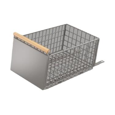 Imagem de ＫＬＫＣＭＳ Organizador de armário deslizante, cesta de decoração moderna para utensílios, gaveta deslizante para aparador de cozinha, Grande