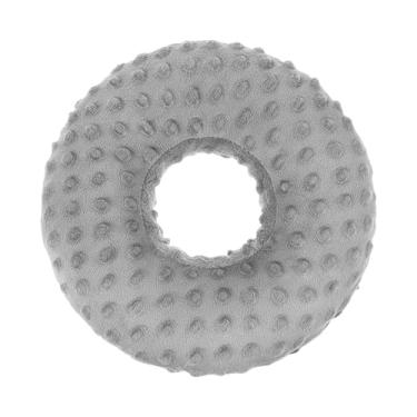 Imagem de YWJLQH Travesseiro para piercing de orelha para quem dorme de lado, fácil de limpar, versátil, macio, redondo, confortável, protetor auricular de esponja PP, Cinza