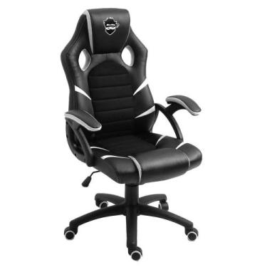 Imagem de Cadeira Gamer Ninja Hiryu, Preto e Branco