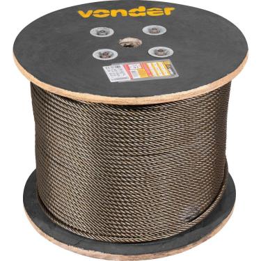 Imagem de Cabo Aço Polido Aa Independente 11,1mm 7-16 6x25f Vonder