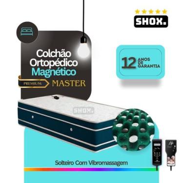 Imagem de Colchão Solteiro Shox Master Com Vibromassagem Ortopédico 188x0,88x25c
