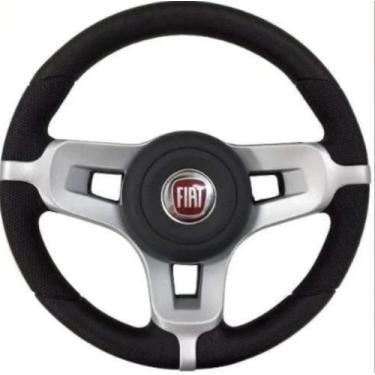 Imagem de Volante Esportivo Palio 1996 97 98 99 2000 A 2013 Mustang Prata + Cubo