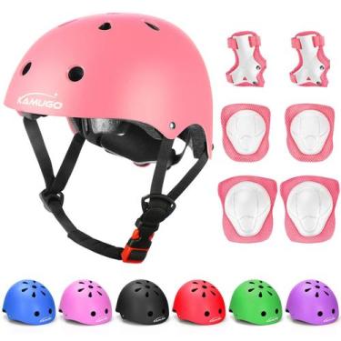 Imagem de Capacete KAMUGO Kids ajustável com equipamento de proteção de 2 a 8 an