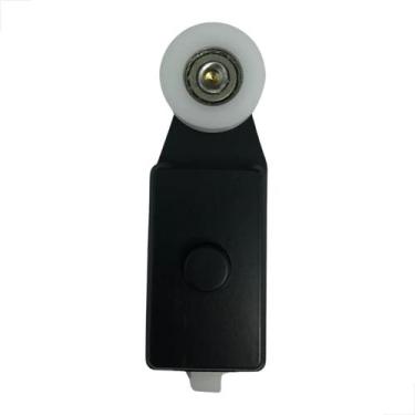 Imagem de Carrinho Mini P/ Porta Correr Roldana Concava 1126mc Preto - Glasspeça