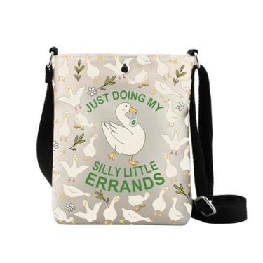 Imagem de Silly Gift Goose Bolsa tiracolo Silly Lilly Goose Lover Gift Just Doing My Silly Lilly Errands Bolsa de ombro, My Silly Cb