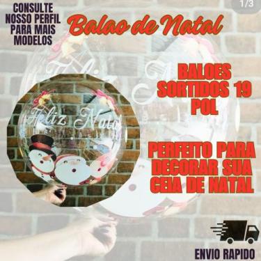 Imagem de Bubble Feliz Natal Eventos Balao Decoraçao Comemoraçao - Crgfestas