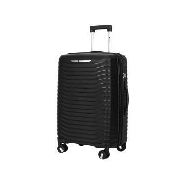 Imagem de Mala Travelux Scuol Média 23 Kg Preta - Expansível e Cadeado TSA