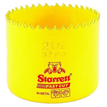 Imagem de Serra Copo Bi-Metal 57mm 2.1/4" Fast Cut Starrett FCH0214-G