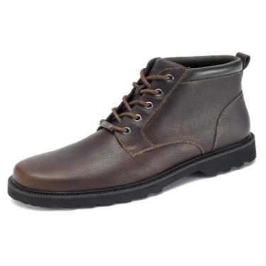 Imagem de Rockport Men's Northfield WP Plain Toe Chukka Boot- Chocolate Waterproof-9.5 M