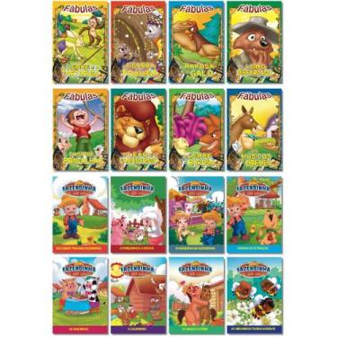 Imagem de Kit 2 Coleções Fábulas Infantis + Fazendinha Do Seu Lobato - Educacion