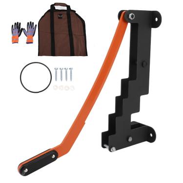 Imagem de GLOGLOW Divisor de toras de aço de alto carbono, cortador de madeira de alta dureza, economia de mão de obra e alta dureza, perfeito para acampamento, churrasco no quintal e piquenique
