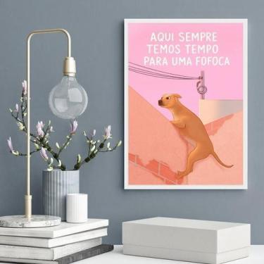 Imagem de Quadro Decorativo Cachorro Caramelo - Fofoca 45X34Cm - Quadros On-Line