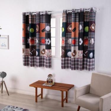 Imagem de Cortina Infantil e Juvenil Boy para Varão Simples Duplo 2m Estampa Dig