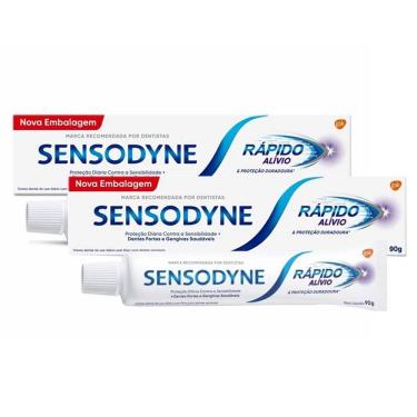 Imagem de Kit 2 Creme Dental Sensodyne Rápido Alívio para Dentes Sensíveis 90g