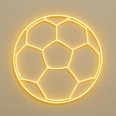 Imagem de Decoração em LED Bola de Futebol Perfeita para Aniversários e Festas T