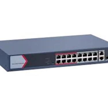 Imagem de Switch Hikvision Metalico Ds-3e1318p-ei/m,  16 Portas, Poe  Fast Ethernet