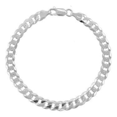 Imagem de Pulseira Grumet 4mm Masculina Italiana De Prata Maciça 925 Italiana Es
