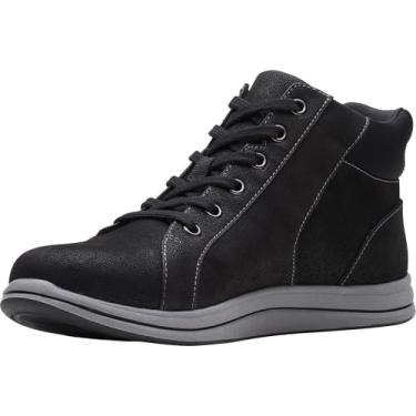 Imagem de Clarks Bota Chukka Feminina Breeze Glide, Preto sintético, 6.5