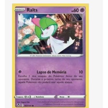 Imagem de Carta Pokémon TCG - Ralts (Tempestade Prateada) - Comum