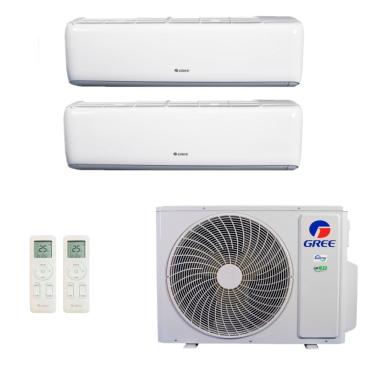 Imagem de Ar-Condicionado Multi Split Inverter R-32 Gree 18.000 (1x Evap HW 9.000 + 1x Evap HW 18.000) Quente/Frio 220V