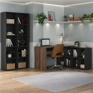 Imagem de Conjunto Home Office: Estante 5334 e Escrivaninha 6080 - Artany