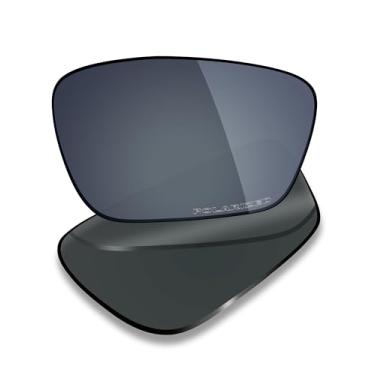 Imagem de Mryok Lentes de reposição polarizadas Plus para óculos Oakley Crosslink Sweep OX8031 55 mm, HD Polarized, proteção UV, resistente a impactos e ajuste perfeito - Preto cromado