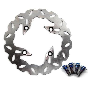 Imagem de Arashi Rotor de disco de freio traseiro com parafusos de montagem para Honda CB250 Two-fifty 91-06, FORZA 125 ABS 14-21, Silver Wing 400 06-08, CB400 Vtec 99-15, CB500 97-03, acessórios de motocicleta