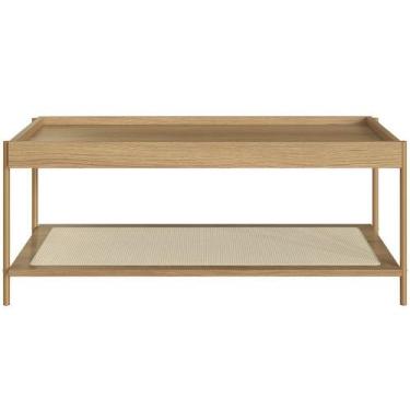 Imagem de Mesa De Centro Para Sala De Estar Industrial Indy A03 Hanover Dourado 