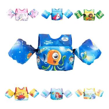 Imagem de Colete Salva-Vidas Flutuador Infantil Boia Space Invade