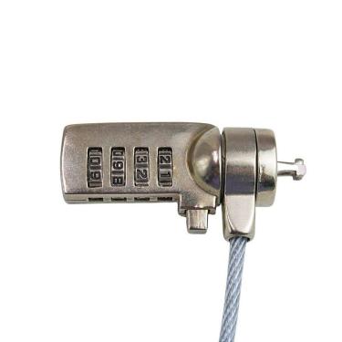 Imagem de Trava De Segurança Notebook Pc Com Senha Cabo De Aço Segredo 4 Digitos