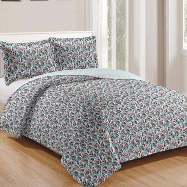 Imagem de Kit Cobre Leito Colcha Daily King 3 Peças - Floral 21