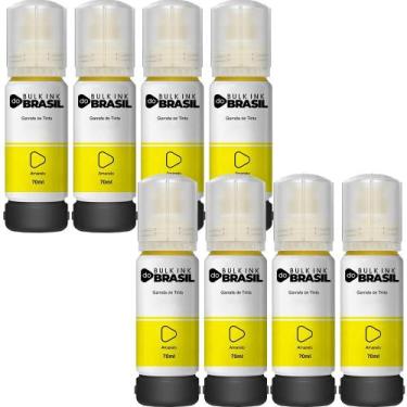 Imagem de Kit 8 Tintas Para Epson L4160 L4150 T504 L6171 L6161 L6191 T504 - Bulk