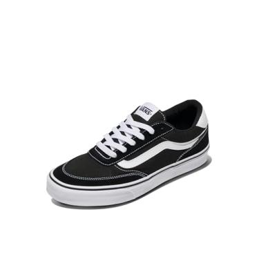 Imagem de Vans Brooklyn LS Tênis masculino, Camurça/lona preto/branco, 47